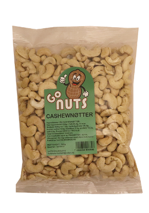 Cashewnøtter Rå Go Nuts 500g