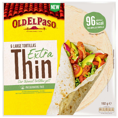 Store Extra Tynne Tortilla 192g