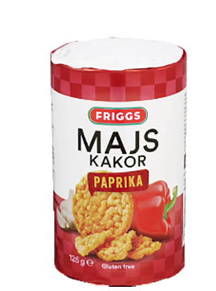 Friggs Maiskake Paprika 125g