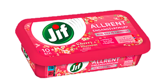 Jif Allrent Engangsvåtmopp Cherry&Blossom 10stk