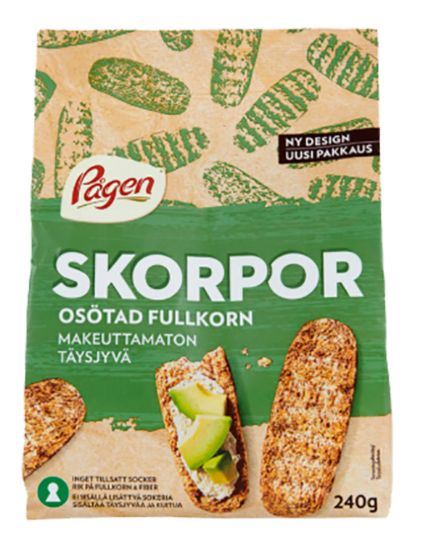 Pågen Skorpor Fullkorn 240g