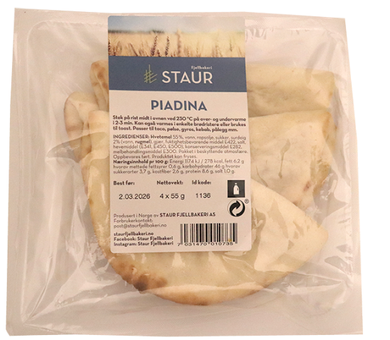 Staur Piadina 4x55g