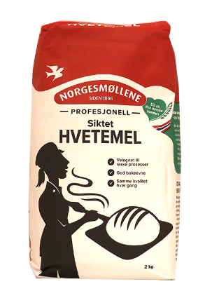 Hvetemel Siktet 2kg Norgesmøllene
