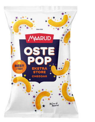 Maarud Ostepop Cheddar 175g