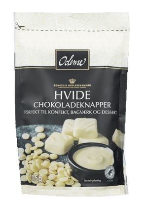 Hvite Sjokoladeknapper 115g