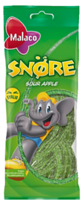 Malaco Sour Aplle Snøre 94g