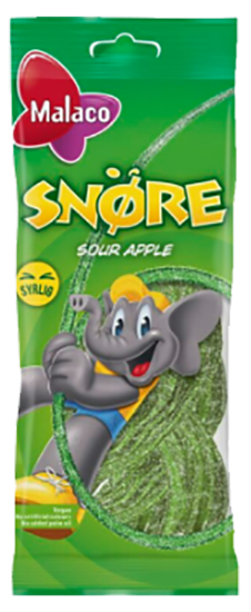 Malaco Sour Aplle Snøre 94g