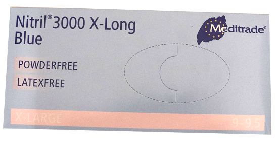 Nitrilhansker Lang 100pk - X Large