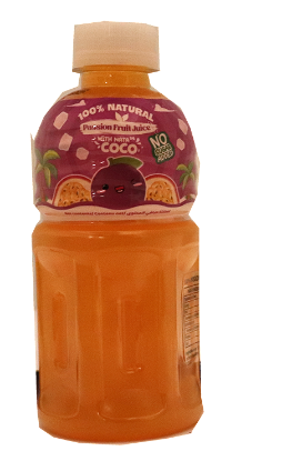 Nata de Coco Passion Fruit Juice 100% 0,32 l Nawon