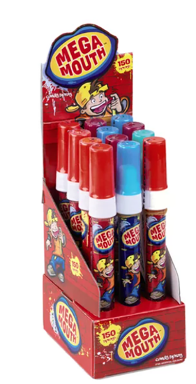 Mega Mouth Candy Spray 19ml Assortert pr Stk