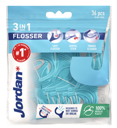 Jordan 3in1 Flosser 36stk