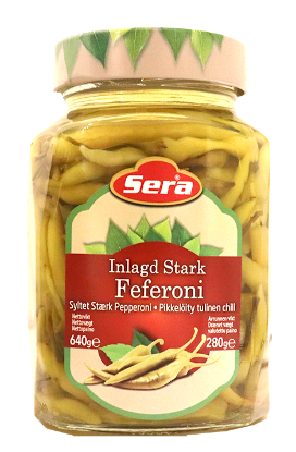 Sera Pickled Hot Peppers 640g