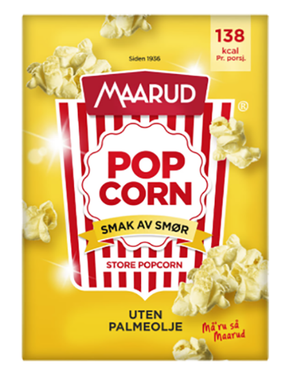 Maarud Micropopcorn Smør 3x80g