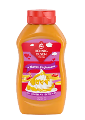 Mango&Pasjonsaus 325g Hennig Olsen