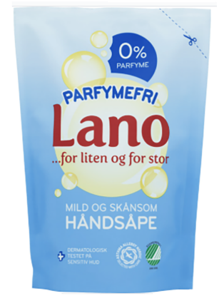 Lano Håndsåpe Refil 300ml Parfymefri