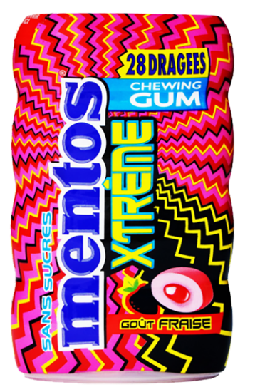 Mentos Xtreme Jordbær 56g