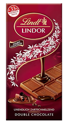 Lindt Dobbel Sjokolade 100g