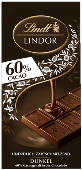 Lindt 60% Mørk Sjokolade 100g