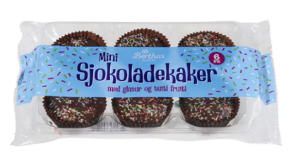 Mini Sjokoladekaker 6pk