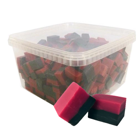 Bringebær/Lakrisfudge 2kg