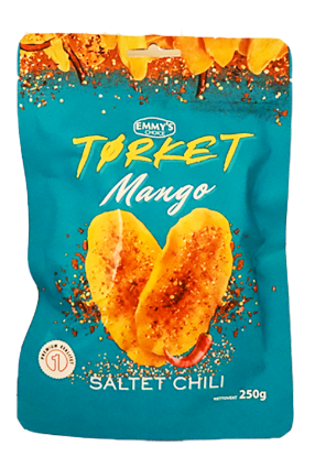 Tørket Mango Saltet Chili 250g