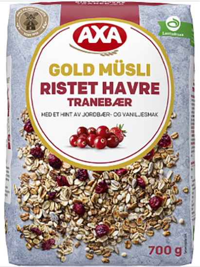 Gold Musli Ristet Havre Tranebær 700g