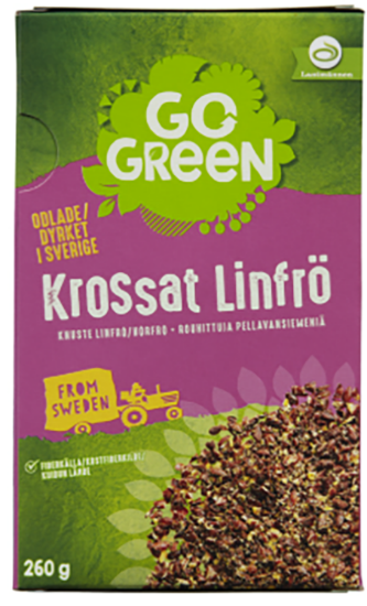 GoGreen Knuste Linfrø 260g