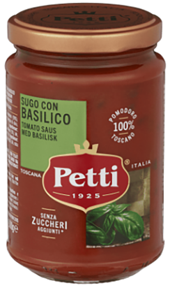 Petti Pastasaus Basilikum 300g