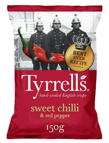 Tyrells Sweet Chilli & Red Pepper 150g