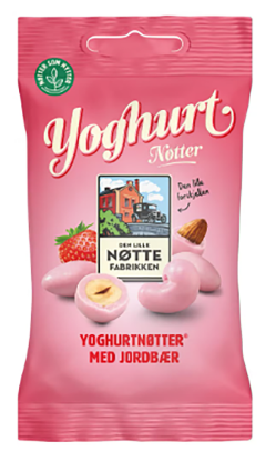 Yoghurtnøtter Jordbær 70g
