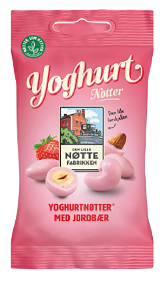 Yoghurtnøtter Jordbær 70g