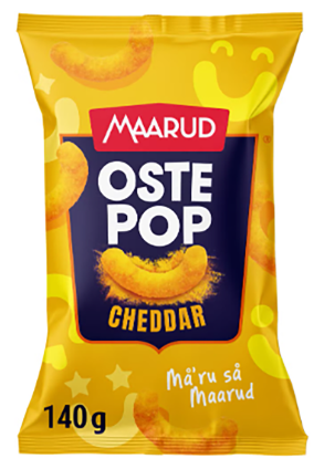 Maarud Ostepop Cheddar 140g