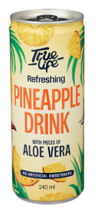 True Life Aloe Vera Drink Pineapple 240ml