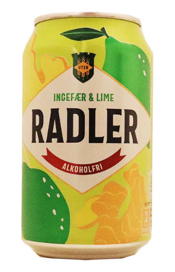 Uten Radler Ingefær & Lime 0,33l