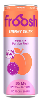 Froosh Energi Fersken&Pasjonsfrukt 0,33l