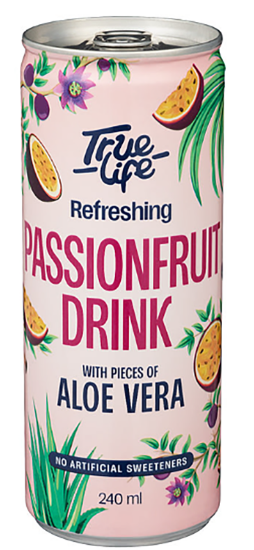 True Life Aloe Vera Drink Passionfruit 240ml