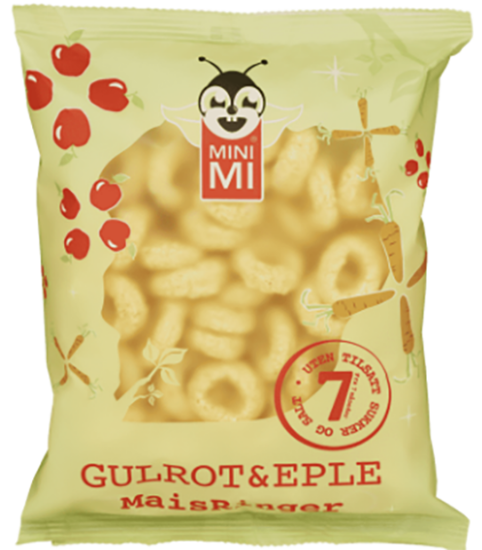 Maisringer Gulrot & Eple 30g