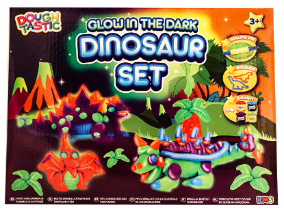 Dinosaur-Sett Selvlysende