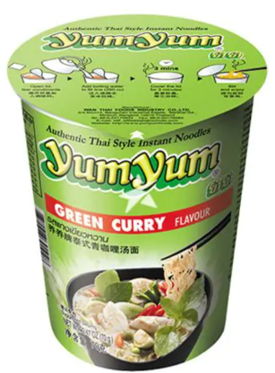 Yum Yum Cup Green Curry 70g
