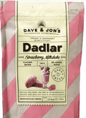 Dave & Jon's Dadler Strawberry Milkshake 125g