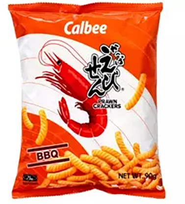 Calbee Prawn Crackers BBQ 90g