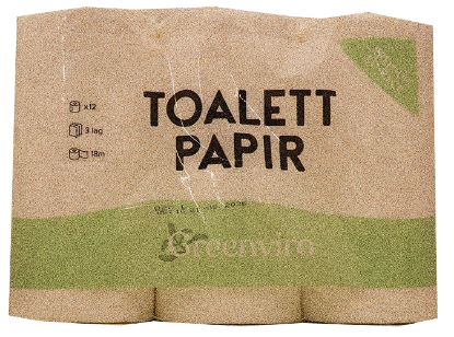 Toalettpapir 3 lags 12Pk Greenviro