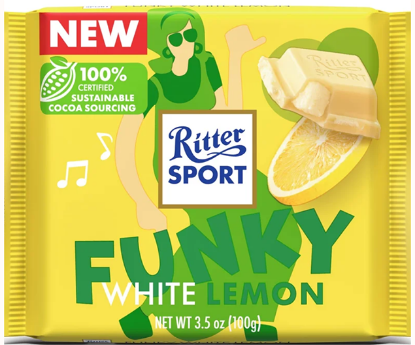 Ritter Sport Funky White Lemon 100g
