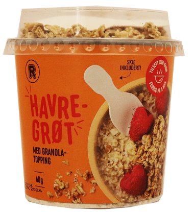 Havregrøt m/Granolatopping 68g