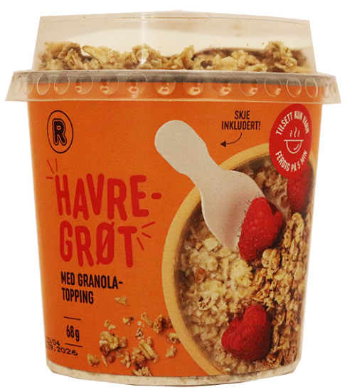 Havregrøt m/Granolatopping 68g