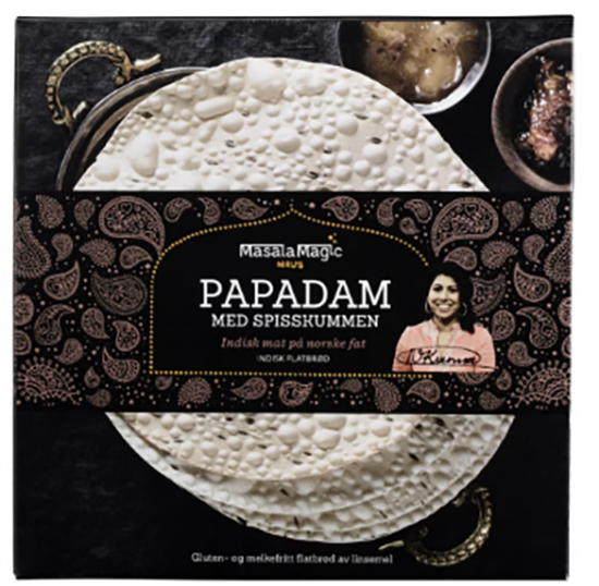Papadam M/Spisskummen 125g