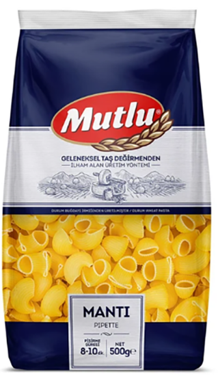 Mutlu Pasta Pipette ( Manti ) 500g