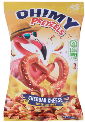 Oh!My Pretzels Cheddar Cheese 65g