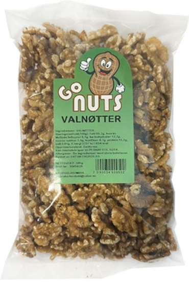 Valnøtter Kvarte Go Nuts 500g