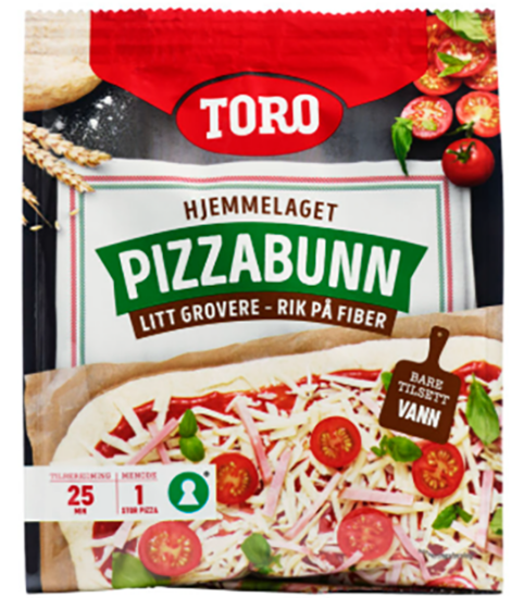 Pizzabunn Litt Grovere 373g